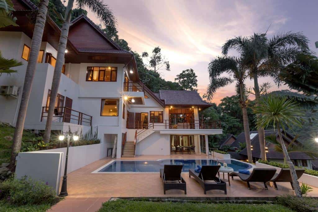 Exterior View with pool at Patong Hill Estate Villa in Patong Beach